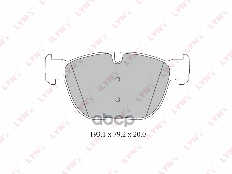 Колодки Тормозные Дисковые | Перед | LYNXauto арт. BD1418