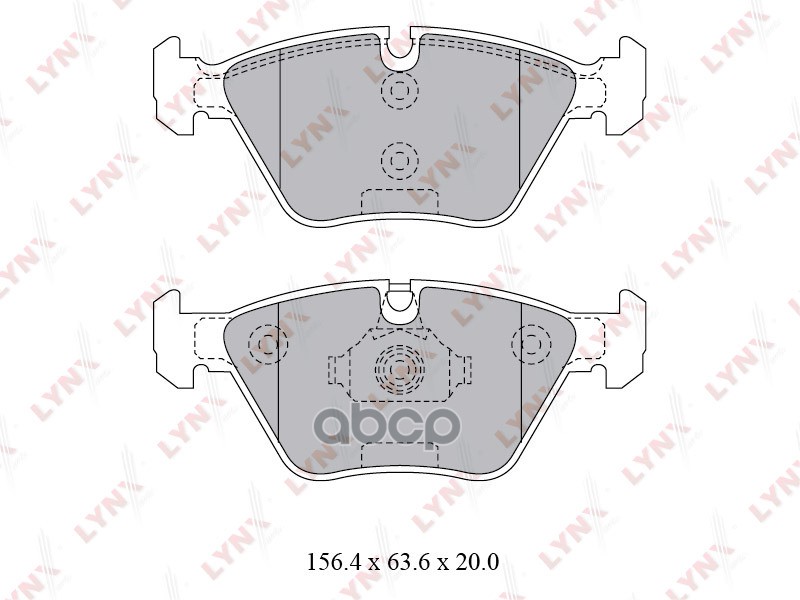 Колодки Тормозные Дисковые | Перед | LYNXauto арт. BD1427