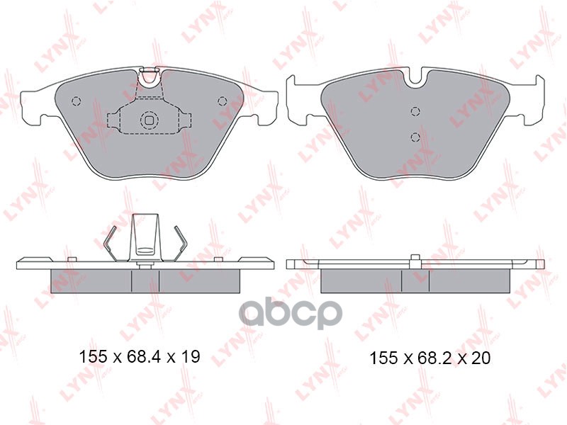 Колодки тормозные передние BMW 5(F10 / 11) 2.0D-3.0 09> / 6(F12 / 3) 3.0 11> / 7(F01) 3.0-3.0D 08> LYNXauto арт. bd-1435