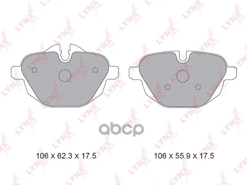 Колодки тормозные задние подходит для BMW 5(F10/1) 2.0D-3.0 09 / X3(F25) 2.0D-3.0 10 / X4(F26) 2.0D-3.0 14 BD-1436 LYNXauto а...