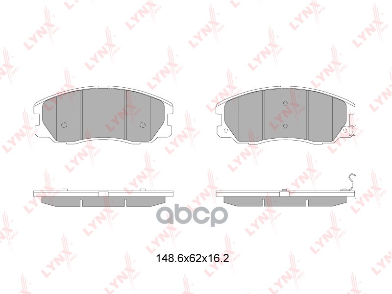 Колодки тормозные передние CHEVROLET Captiva 2.0D-3.2 06>  OPEL Antara 2.0D-3.2 06> LYNXauto арт. bd-1816