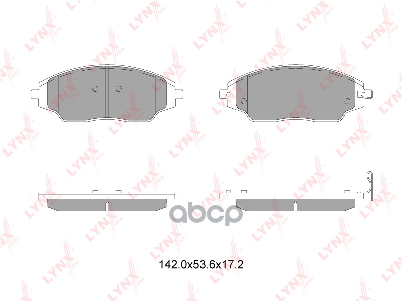 Колодки тормозные передние подходит для CHEVROLET Aveo 1.2-1.6 11 / Cobalt 1.5 14 BD-1818 LYNXauto арт. BD-1818