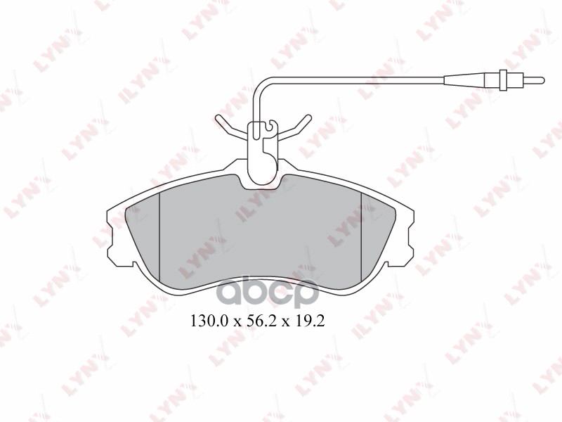 Колодки тормозные передние CITROEN Berlingo(MF) 1.1-2.0D 96> / Xsara 1.4-2.0 97-05  PEUGEOT 306 1.1- LYNXauto арт. bd-2203