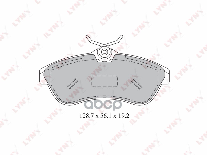 Колодки тормозные передние CITROEN C2 / C3 1.4-1.6 02> LYNXauto арт. bd-2205