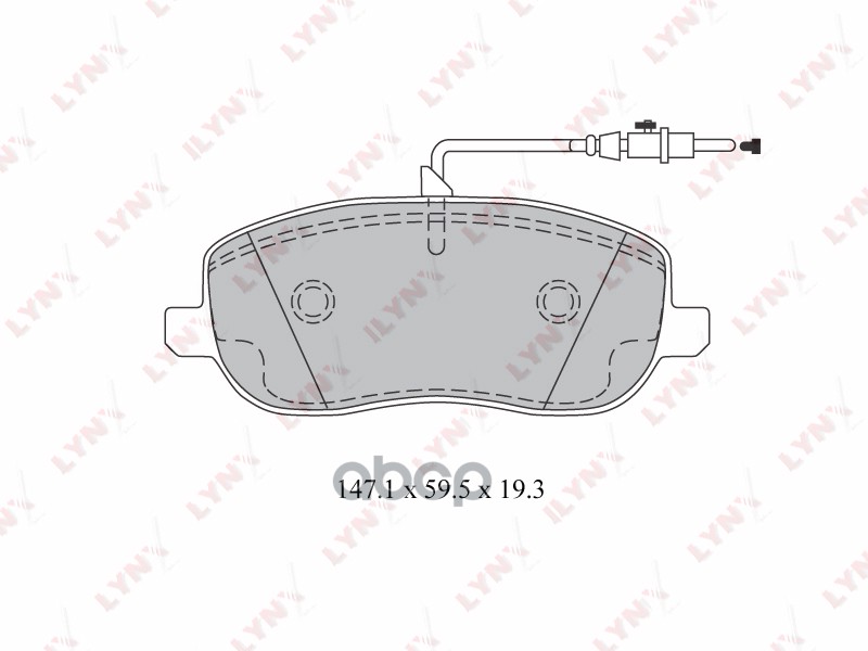 Колодки тормозные передние CITROEN C8 2.0-2.2D 02> / Jumpy 1.9D-2.0 95>  FIAT Scudo 1.9D-2.0D 96-06 LYNXauto арт. bd-2212