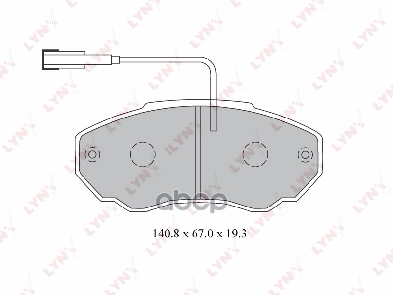 Колодки тормозные передние CITROEN Jumper 2.0D-2.8D 96>  FIAT Ducato 19D-2.9D 94>  PEUGEOT Boxer 2.0 LYNXauto арт. bd-2215