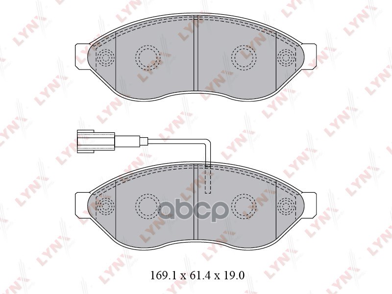 Колодки тормозные передние CITROEN Jumper  FIAT Ducato  PEUGEOT Boxer 2.2D-3.0D 07> LYNXauto арт. bd-2828