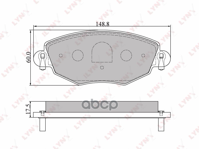 Колодки тормозные передние подходит для FORD Mondeo III 00-07, JAGUAR X-Type 01-05 BD-3006 LYNXauto арт. BD-3006