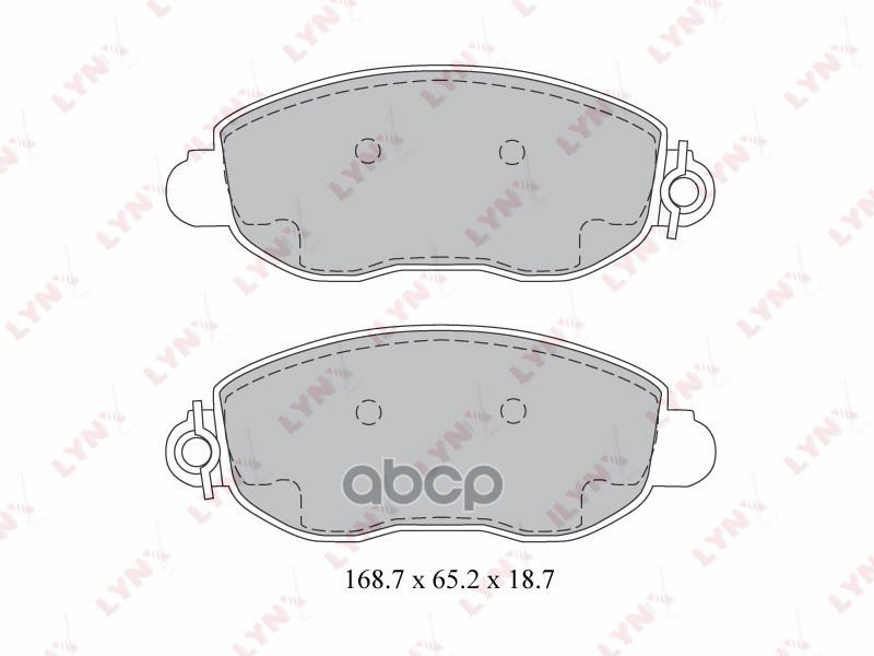 Колодки тормозные передние подходит для FORD Transit 2.0D-2.4D 00-06 BD-3033 LYNXauto арт. BD-3033