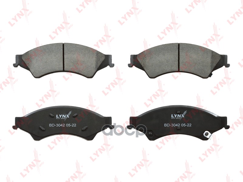 Колодки тормозные передние MAZDA BT-50 2.2D-3.2D 11>  FORD Ranger 2.2D-3.2D 11> LYNXauto арт. bd-3042