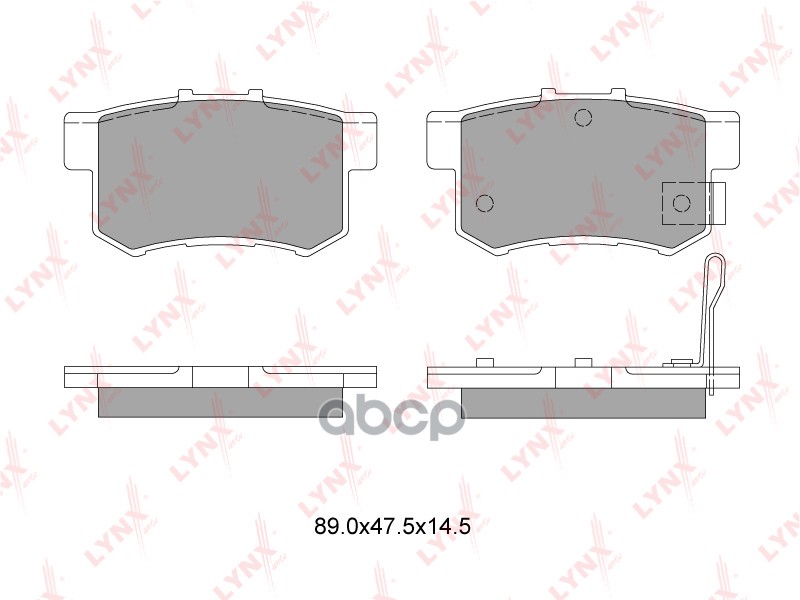 Колодки тормозные задние HONDA CR-V 02-06/Civic 06> LYNXauto арт. bd-3401