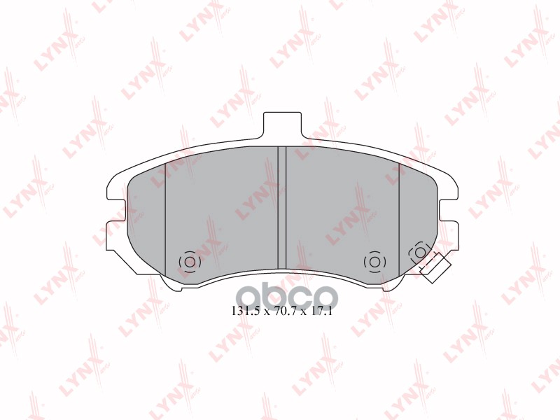 Колодки тормозные передние HYUNDAI Elantra III-IV(XD-HD) 1.6-2.0 00-11 LYNXauto арт. bd-3610