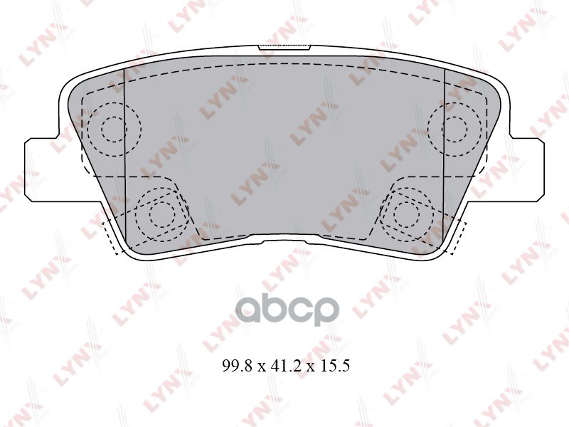 Колодки тормозные задние подходит для HYUNDAI Solaris 1.4-1.6 10 / i30 1.4-1.6 11 / i40 1.6-2.0 11, KIA RIO III 1.1D-1.6 11 /...