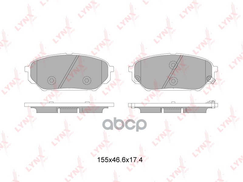 Колодки тормозные передние подходит для HYUNDAI ix55 3.0D-3.8 08 BD-3627 LYNXauto арт. BD-3627