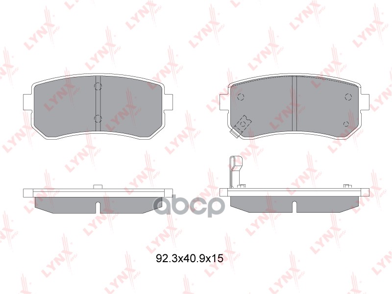 Колодки тормозные задние HYUNDAI i10 1.0-1.2 08>  KIA Picanto 1.0-1.1D 04> LYNXauto арт. bd-3628