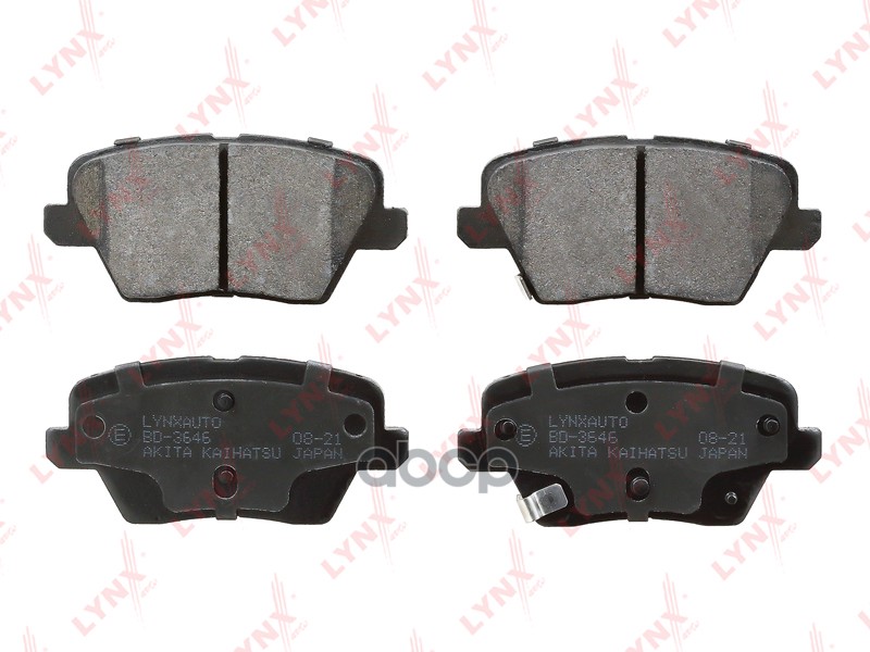 Колодки тормозные задние HYUNDAI i30(PD) 16>  KIA Ceed(CD) 18> LYNXauto арт. bd-3646