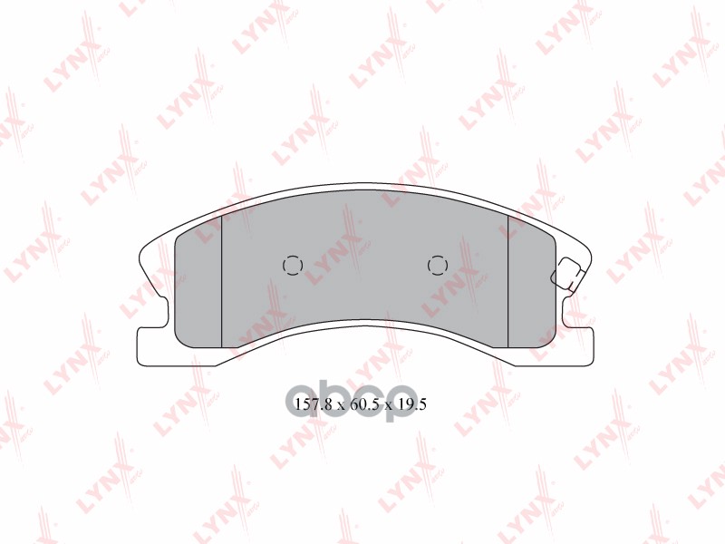 Колодки тормозные передние JEEP Grand Cherokee 2.7D-4.7 01-05 LYNXauto арт. bd-4201