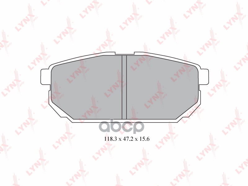 Колодки тормозные задние KIA Sorento 02> LYNXauto арт. bd-4413