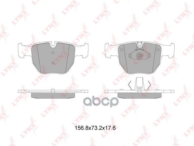 Колодки тормозные передние подходит для LAND ROVER Range Rover III 3.0D-4.4 02-12 BD-5010 LYNXauto арт. BD-5010