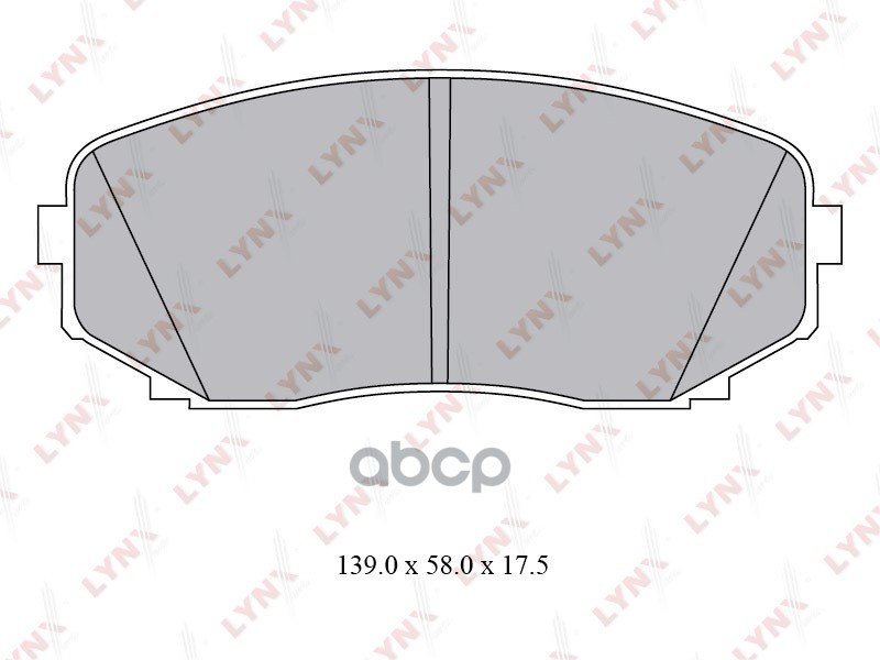 Колодки тормозные передние подходит для MAZDA CX-7 2.2-2.3T 09 / CX-9 3.5-3.7 07 BD-5116 LYNXauto арт. BD-5116