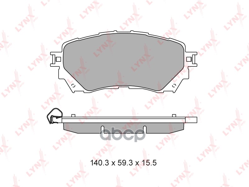Колодки тормозные передние MAZDA 6(GJ) 2.0-2.5 12> LYNXauto арт. bd-5130