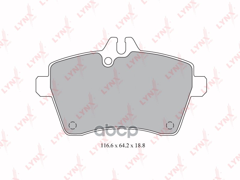 Колодки тормозные передние MERCEDES-BENZ A150-200D(W169) 04> / B150-200D(W245) 05-11 LYNXauto арт. bd-5308