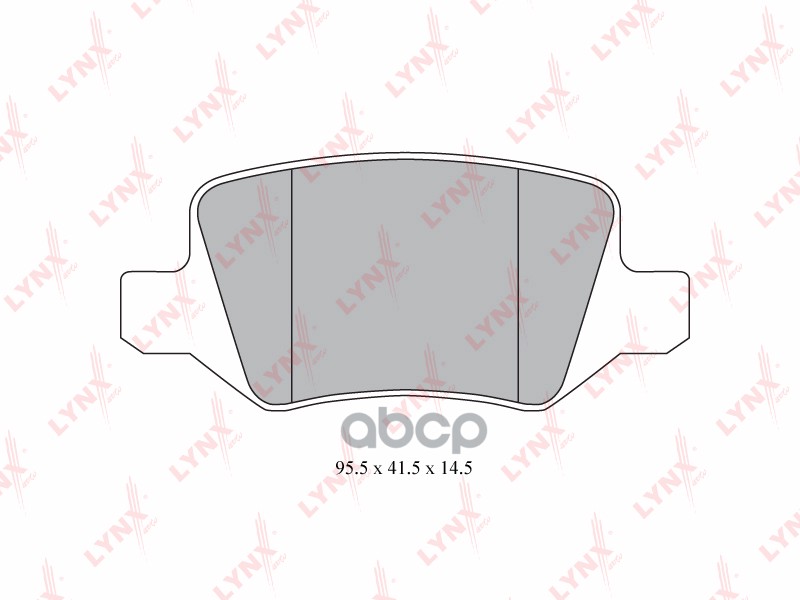 Колодки тормозные задние MERCEDES-BENZ A160-200T(W168 / W169) 97-12 / B150-200(W245) 05> / Vaneo(414 LYNXauto арт. bd-5310