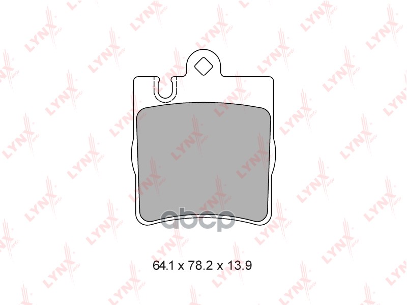 Колодки тормозные задние MERCEDES-BENZ E-Class (W210) 2.0-4.3 95-02 LYNXauto арт. bd-5321