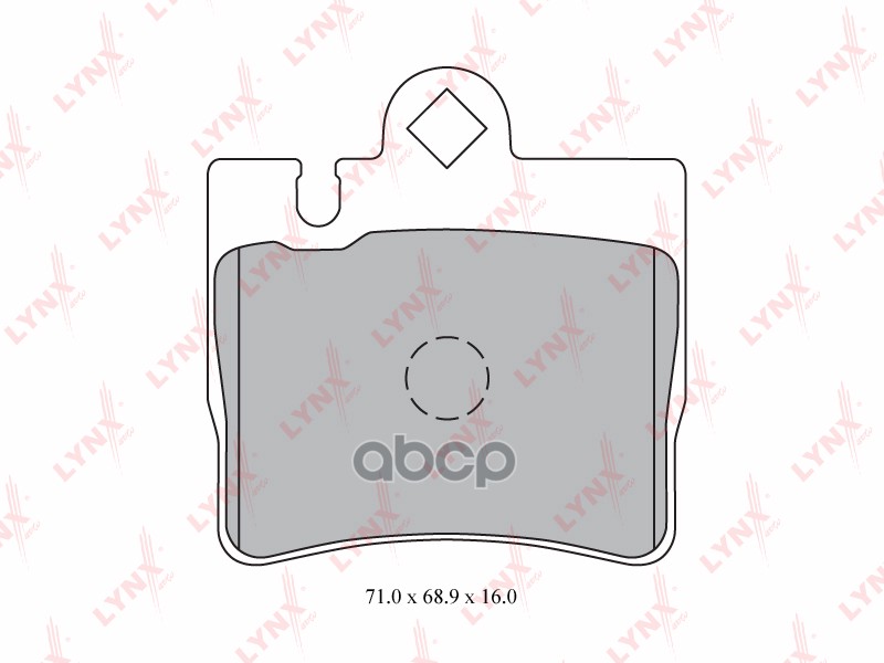 Колодки тормозные задние MERCEDES-BENZ S280-600(W220) 98-05 / CL500-63(C215) 99-06 LYNXauto арт. bd-5334