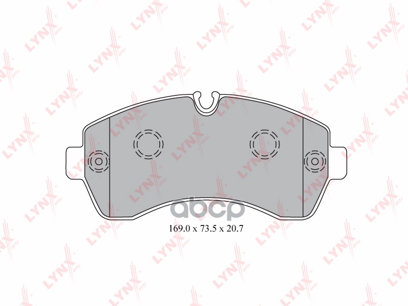 Колодки Тормозные Передние Mercedes-Benz Sprinter 2.2D-3.5 06>  Vw Crafter 2.0D-2.5D 06> LYNXauto арт. bd-5343