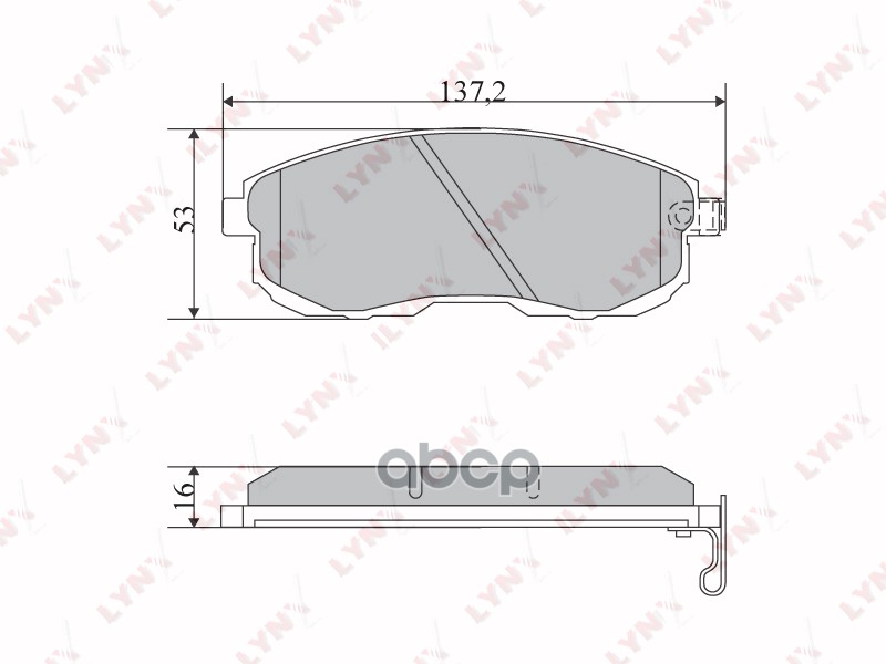 Колодки тормозные передние NISSAN Laurel(C33-C34) 2.0 90-93 / Skyline(R32) 2.0 89-93 / Skyline(V35) LYNXauto арт. bd-5724