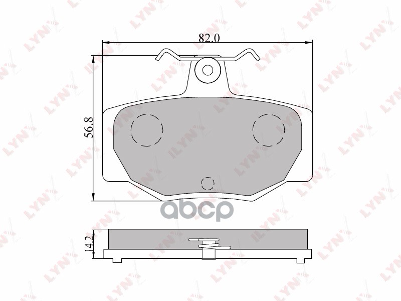 Колодки тормозные задние NISSAN Almera(N16) 02-06/Primera(P10) 1.6-2.0/(P11) 98-01 LYNXauto арт. bd-5736