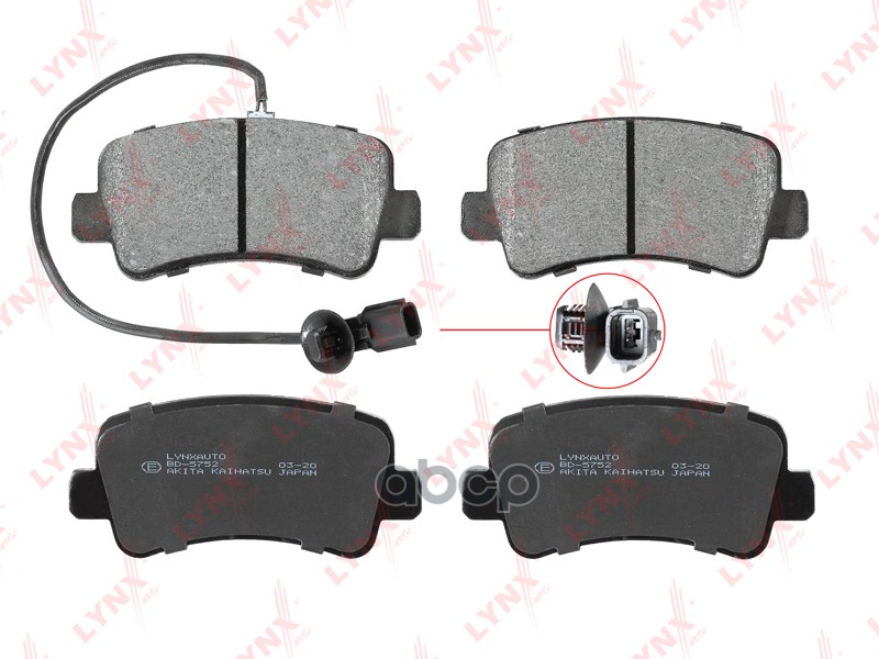 Колодки тормозные задние OPEL Movano B 10>  RENAULT Master III 10> LYNXauto арт. bd-5752