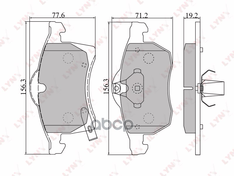 Колодки тормозные передние OPEL Astra G 1.8-2.0D >05/Zafira A LYNXauto арт. bd-5904