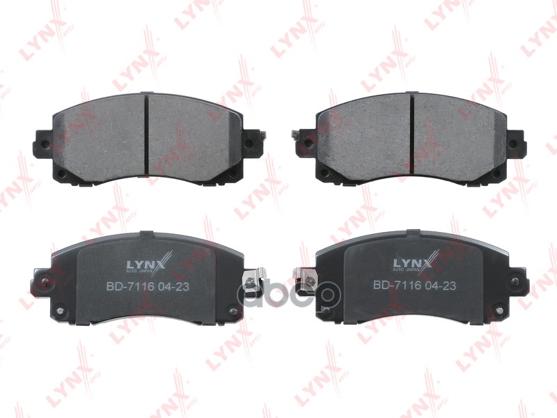 Колодки тормозные передние SUBARU Forester(SK) 18> / Impreza(GK) 16> / Outback(BT) 19> / XV 17> LYNXauto арт. bd-7116