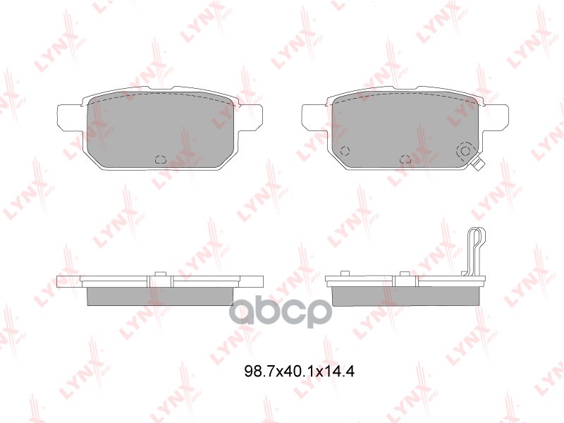 Колодки тормозные задние SUZUKI Swift 1.2-1.6 10> LYNXauto арт. bd-7314