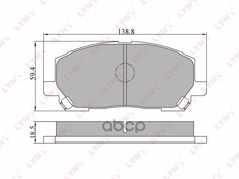 Колодки тормозные передние LEXUS RX300 (SUM) 00-01 LYNXauto арт. bd-7506