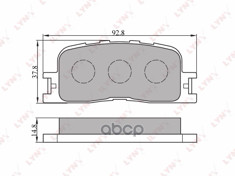 Колодки тормозные задние TOYOTA Camry(V30) 2.4-3.0 01> LYNXauto арт. bd-7523