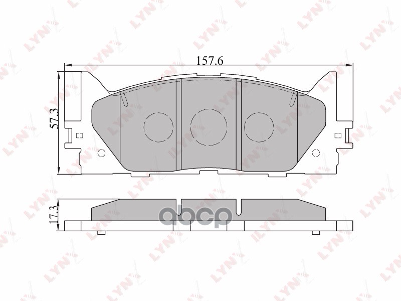 Колодки тормозные передние подходит для TOYOTA Camry(V40) 06, LEXUS ES350 07 BD-7530 LYNXauto арт. BD-7530