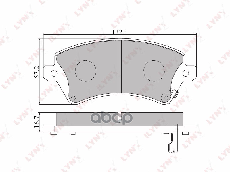 Колодки тормозные передние подходит для TOYOTA Corolla (UK) 1.4-2.0D 02-06/Corolla Verso 1.4 (UK) 1.4-2.0D 02-04 BD-7540 LYNX...