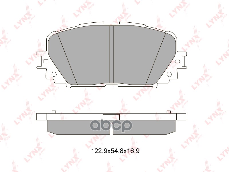 Колодки тормозные передние подходит для TOYOTA Yaris 1.0-1.8 06  BD-7554 LYNXauto арт. BD-7554