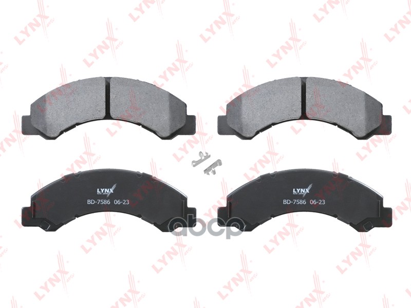 Колодки Тормозные Дисковые | Перед Прав/Лев | LYNXauto арт. BD7586