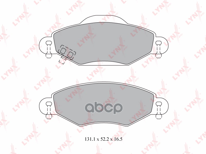 Колодки тормозные передние TOYOTA Yaris(P10) 1.0-1.4D 99-05 LYNXauto арт. bd-7593