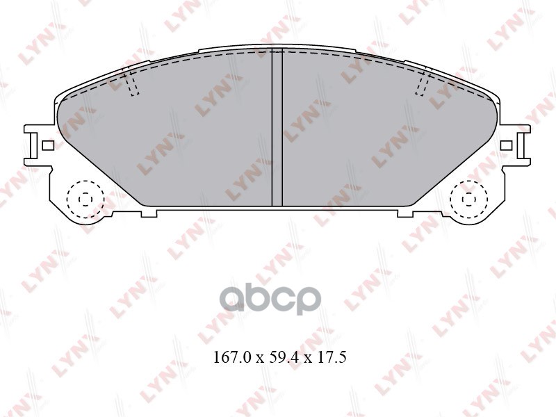 Колодки тормозные передние подходит для LEXUS RX270-450h 08, TOYOTA Highlander 3.5 07 BD-7596 LYNXauto арт. BD-7596