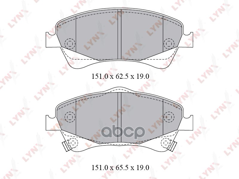 Колодки тормозные передние подходит для TOYOTA Avensis (T27) 1.8-2.0 09 BD-7598 LYNXauto арт. BD-7598