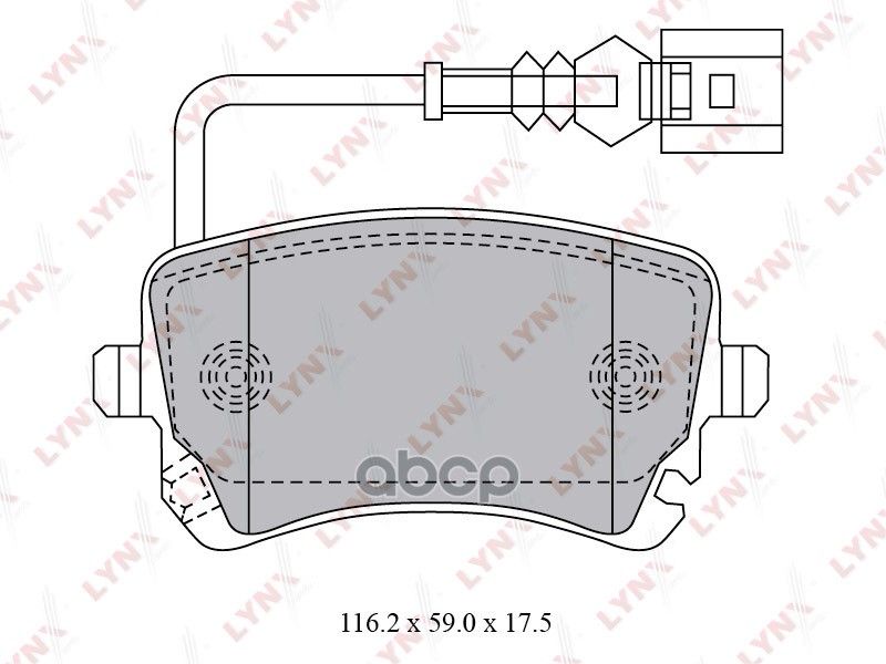 Колодки Тормозные Задние Vw Transporter V-Vi 03> LYNXauto арт. bd-8033