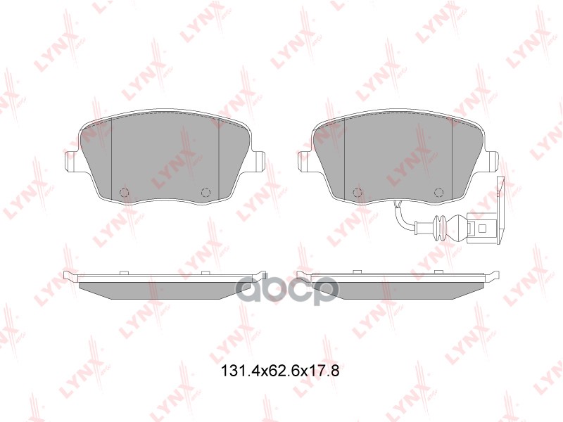 Колодки тормозные передние SKODA Fabia 1.2-1.9D 07> / Roomster 1.2-1.9D 06>  VW Polo 1.8 05-09  SEAT LYNXauto арт. bd-8041