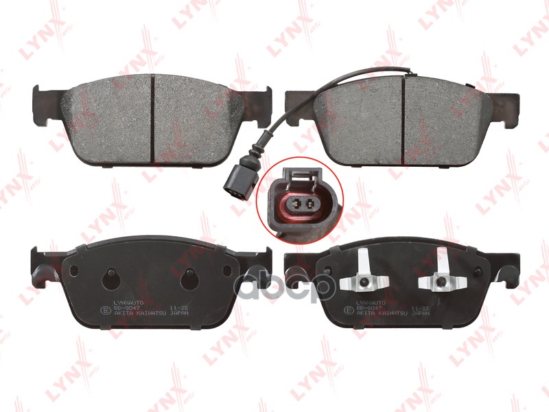 Колодки Тормозные Дисковые | Перед Прав/Лев | LYNXauto арт. BD8047