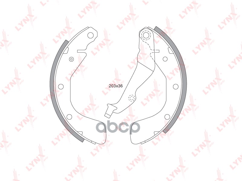 Колодки тормозные задние подходит для CHEVROLET Aveo 1.2-1.5 08 / Kalos 1.2-1.4 05, DAEWOO Kalos 1.2-1.4 02 BS-1802 LYNXauto ...