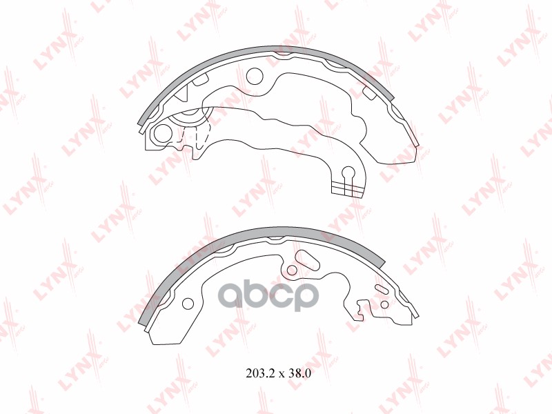 Колодки тормозные задние FORD Focus I-II 1.4-2.0 98> LYNXauto арт. bs-3000
